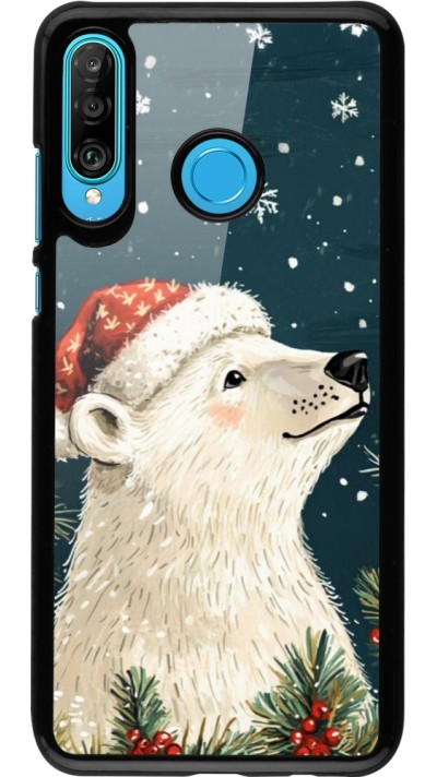 Huawei P30 Lite Case Hülle - Christmas 25 Bear