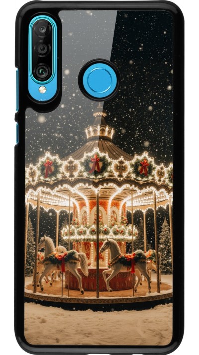 Huawei P30 Lite Case Hülle - Christmas 25 Carousel