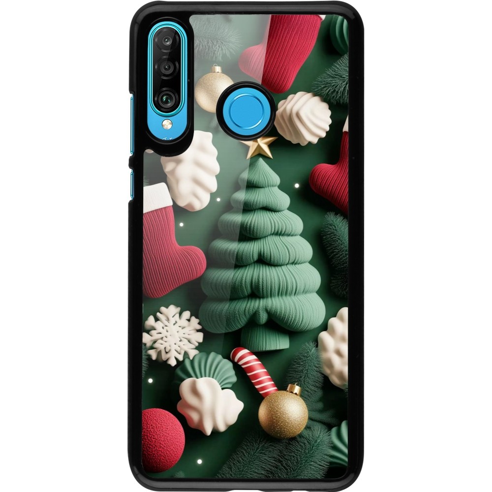 Huawei P30 Lite Case Hülle - Christmas 25 Christmas textiles