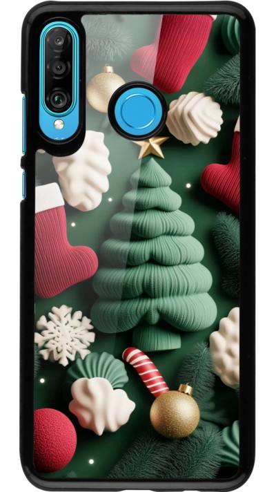 Huawei P30 Lite Case Hülle - Christmas 25 Christmas textiles