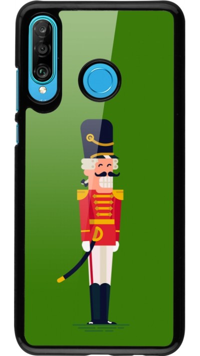 Huawei P30 Lite Case Hülle - Christmas 25 Nutcracker Green