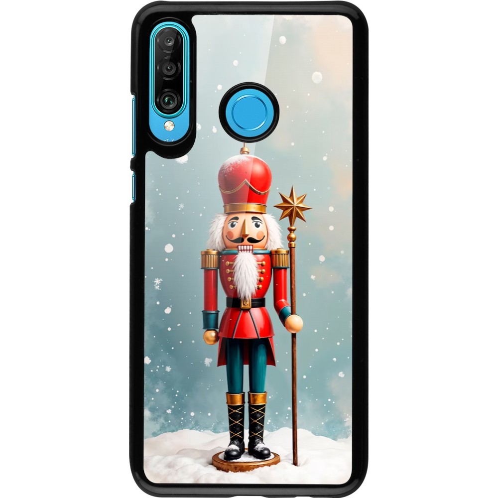 Huawei P30 Lite Case Hülle - Christmas 25 Nutcracker Snow