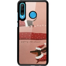Huawei P30 Lite Case Hülle - Christmas 25 Teckel Merry Xmas