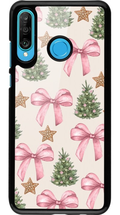Huawei P30 Lite Case Hülle - Christmas 25 Vintage Ribbons