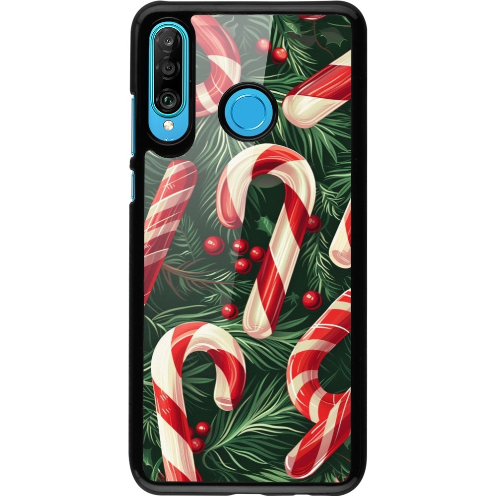Huawei P30 Lite Case Hülle - Christmas 25 Xmas Stick