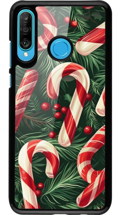 Huawei P30 Lite Case Hülle - Christmas 25 Xmas Stick