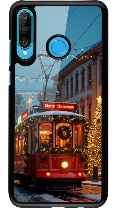 Huawei P30 Lite Case Hülle - Christmas 25 Xmas Train