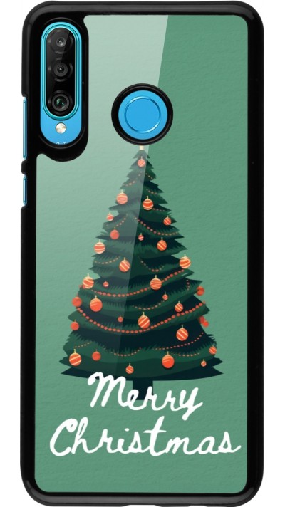 Huawei P30 Lite Case Hülle - Christmas 25 Xmas Tree