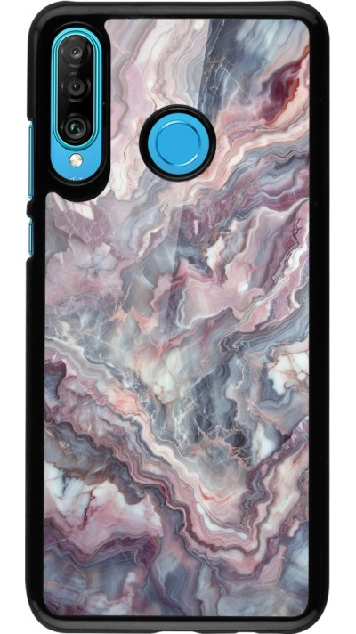 Huawei P30 Lite Case Hülle - Violetter silberner Marmor Huawei P30 Lite Case Hülle - Violetter silberner Marmor