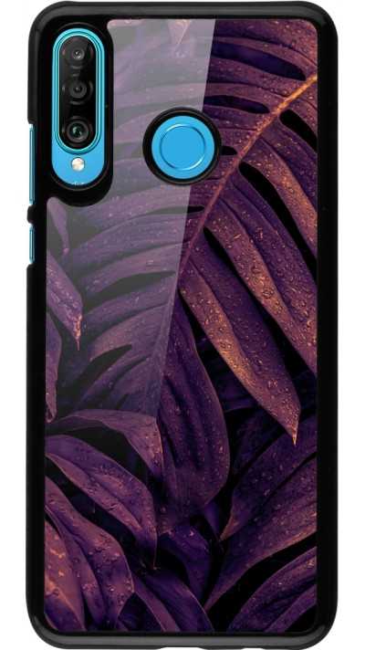Huawei P30 Lite Case Hülle - Purple Light Leaves Huawei P30 Lite Case Hülle - Purple Light Leaves