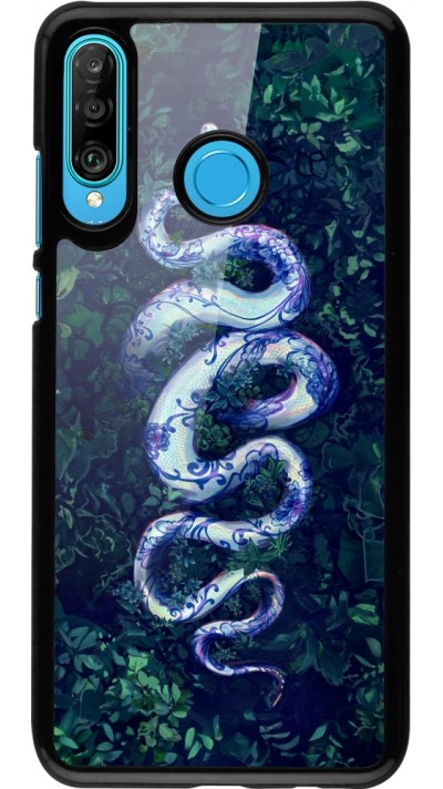 Huawei P30 Lite Case Hülle - Snake Blue Anaconda Huawei P30 Lite Case Hülle - Snake Blue Anaconda