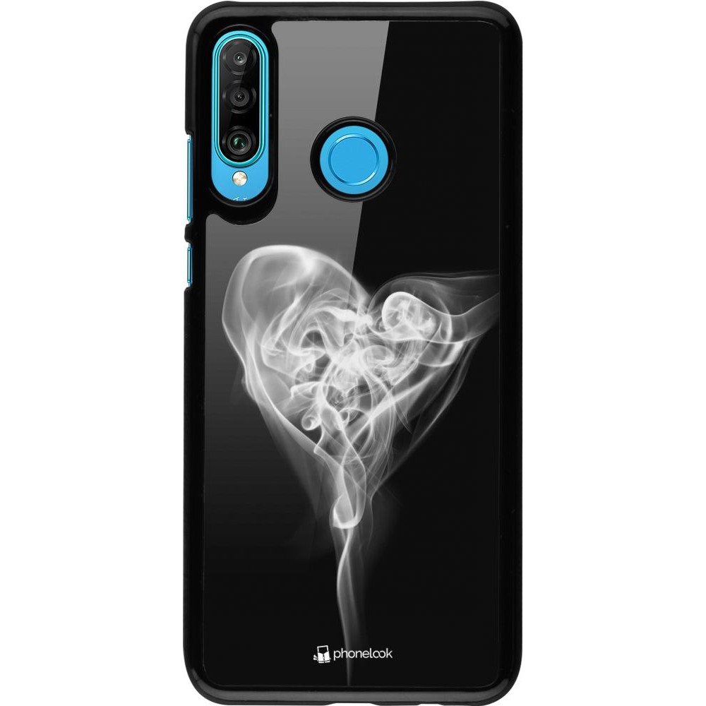 Hülle Huawei P30 Lite - Valentine 2022 Black Smoke
