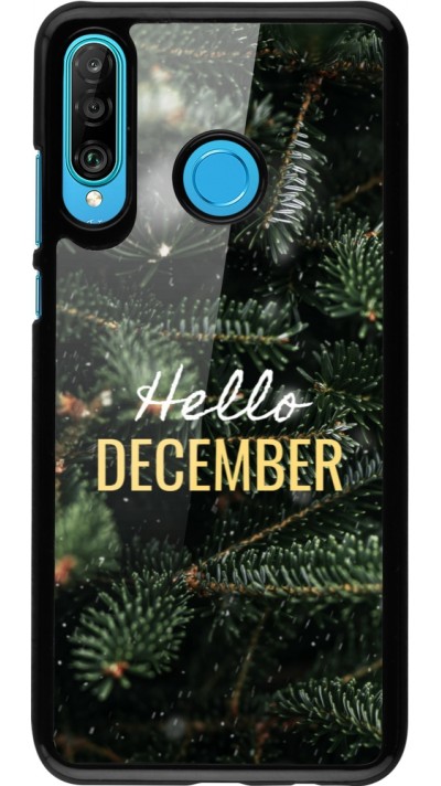 Huawei P30 Lite Case Hülle - Winter 25 Winter hello december
