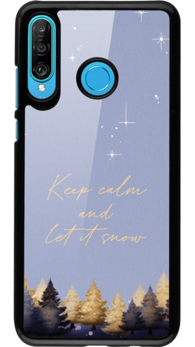 Huawei P30 Lite Case Hülle - Winter 25 Winter illustration of trees