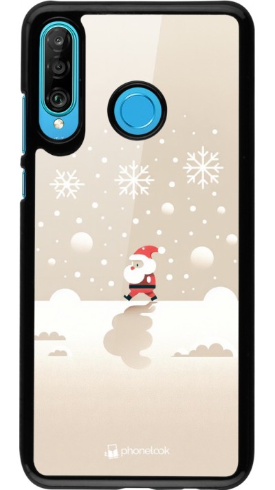 Huawei P30 Lite Case Hülle - Weihnachten 2023 Minimalistischer Weihnachtsmann Huawei P30 Lite Case Hülle - Weihnachten 2023 Minimalistischer Weihnachtsmann