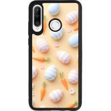 Huawei P30 Lite Case Hülle - Silikon schwarz Easter 2026 Pattern Easter