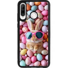Huawei P30 Lite Case Hülle - Silikon schwarz Easter 2026 Rabbit fun