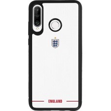 Huawei P30 Lite Case Hülle - Silikon schwarz England 2026 personalisierbares Fussballtrikot