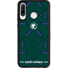 Huawei P30 Lite Case Hülle - Silikon schwarz Saudi Arabien 2026 personalisierbares Fussballtrikot