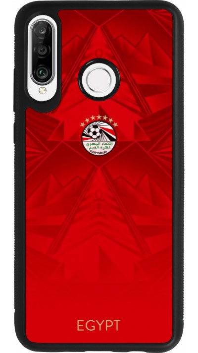 Coque Huawei P30 Lite - Silicone rigide noir Maillot de football E?gypte 2026 personnalisable