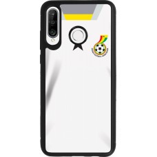 Coque Huawei P30 Lite - Silicone rigide noir Maillot de football Ghana 2022 personnalisable