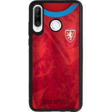 Coque Huawei P30 Lite - Silicone rigide noir Maillot de football République Tchèque personnalisable