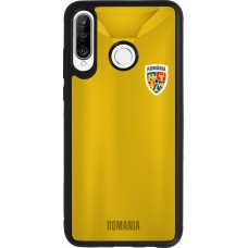Coque Huawei P30 Lite - Silicone rigide noir Maillot de football Roumanie