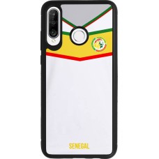 Coque Huawei P30 Lite - Silicone rigide noir Maillot de football Senegal 2022 personnalisable