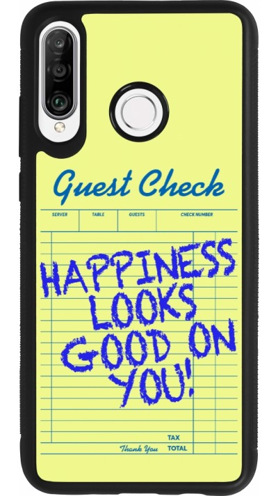 Huawei P30 Lite Case Hülle - Silikon schwarz Guest check 2026