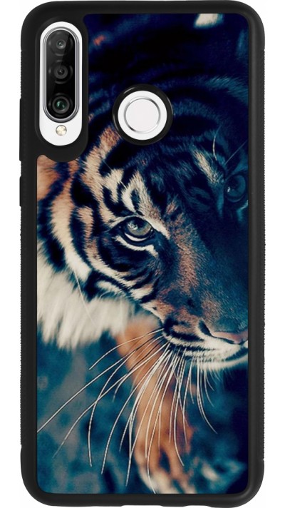Coque Huawei P30 Lite - Silicone rigide noir Incredible Lion