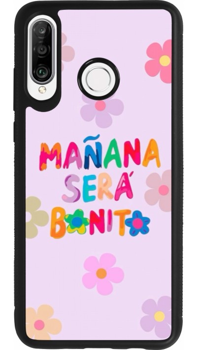 Huawei P30 Lite Case Hülle - Silikon schwarz Karol G Manana sera bonito