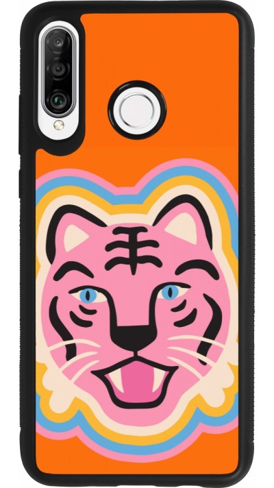 Huawei P30 Lite Case Hülle - Silikon schwarz Lion colors 2026
