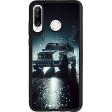 Coque Huawei P30 Lite - Silicone rigide noir Mercedes G AMG Night