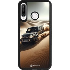 Coque Huawei P30 Lite - Silicone rigide noir Mercedes G Drift Desert