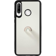 Coque Huawei P30 Lite - Silicone rigide noir Mini Rainbow Minimal
