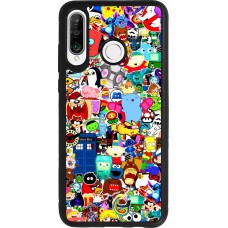 Coque Huawei P30 Lite - Silicone rigide noir Mixed cartoons