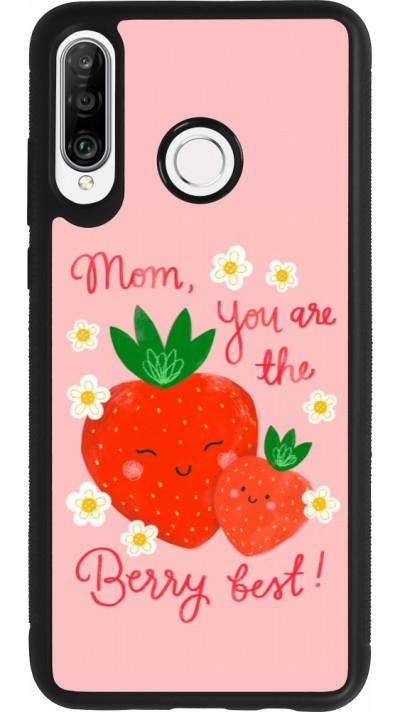 Huawei P30 Lite Case Hülle - Silikon schwarz Mom 2026 Berry best
