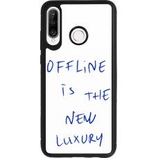 Huawei P30 Lite Case Hülle - Silikon schwarz Offline is the new luxury