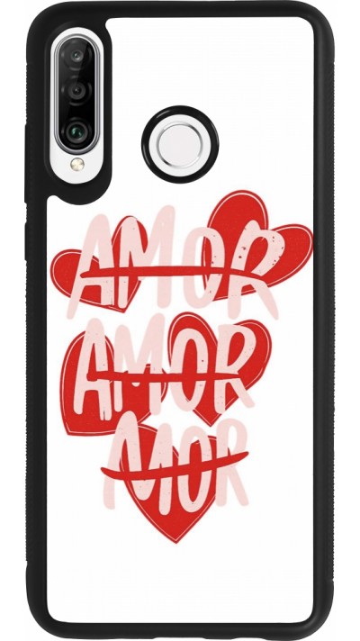 Huawei P30 Lite Case Hülle - Silikon schwarz Saint Valentines Day 26 Amor