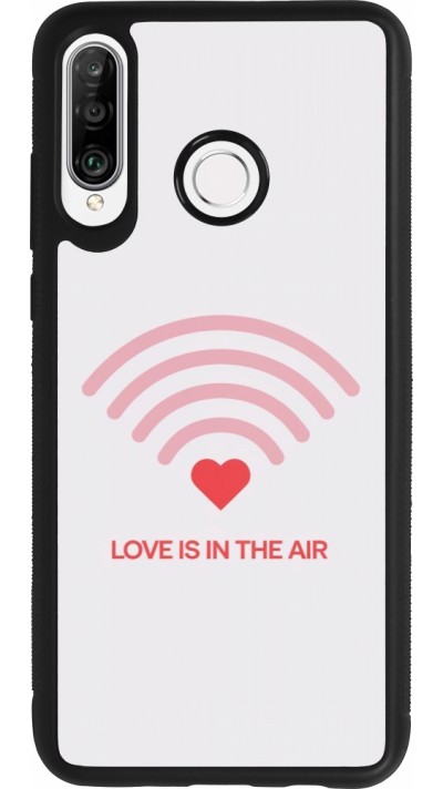 Huawei P30 Lite Case Hülle - Silikon schwarz Saint Valentines Day 26 Love is in the air