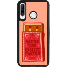 Huawei P30 Lite Case Hülle - Silikon schwarz Saint Valentines Day 26 Perfect Match