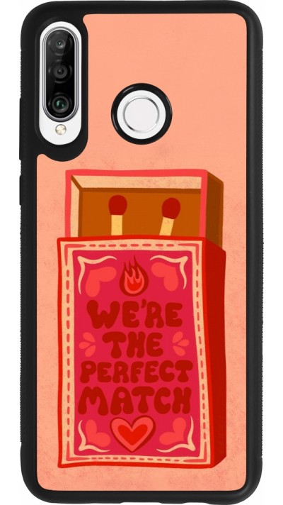 Huawei P30 Lite Case Hülle - Silikon schwarz Saint Valentines Day 26 Perfect Match