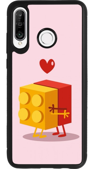 Huawei P30 Lite Case Hülle - Silikon schwarz Saint Valentines Day 26 Puzzle