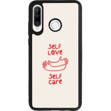 Huawei P30 Lite Case Hülle - Silikon schwarz Saint Valentines Day 26 Self love self care