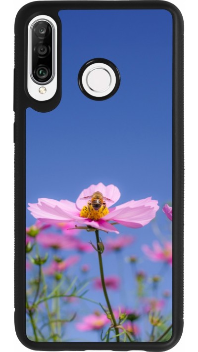 Huawei P30 Lite Case Hülle - Silikon schwarz Bee on a flower Spring 2026