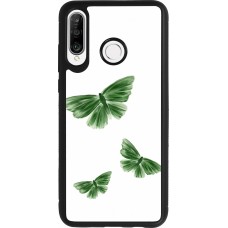Huawei P30 Lite Case Hülle - Silikon schwarz Butterflies Spring 2026