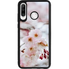 Huawei P30 Lite Case Hülle - Silikon schwarz Cherry tree Spring 2026