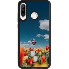Huawei P30 Lite Case Hülle - Silikon schwarz Hot air balloon Spring 2026