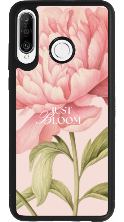 Huawei P30 Lite Case Hülle - Silikon schwarz Just Bloom Spring 2026