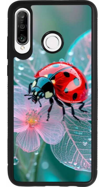 Huawei P30 Lite Case Hülle - Silikon schwarz Ladybird in bloom Spring 2026